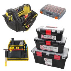 Boxes and bags for tools
