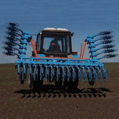 Rotary harrow BR-6 ST with the chassis
