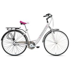 Városi kerékpár Avanti 26 Fiero Nexus, váz 16, fehér n rózsaszín