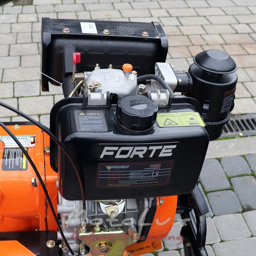 Dvojkolesový malotraktor Forte 1050, 6 HP, 10" koleso, oranžový