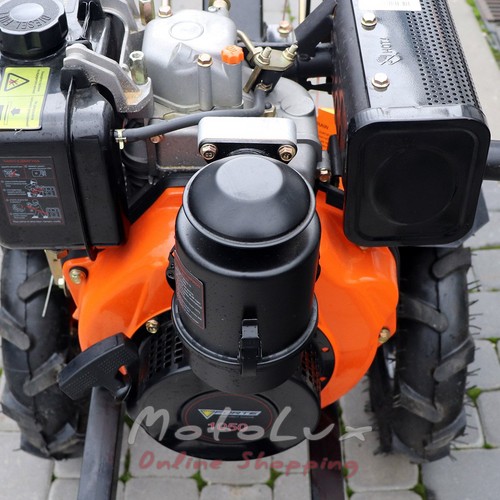 Dvojkolesový malotraktor Forte 1050, 6 HP, 10" koleso, oranžový