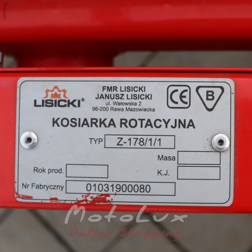 Rotory Mower Lisicki, 1.1 m