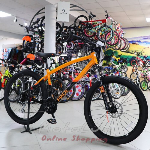 Mountain bike Pride Raggey, wheels 27,5, frame L, 2020, orange n black