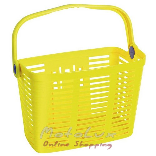 Basket Bellelli Plaza Bianco steering wheel mount, plastic, yellow