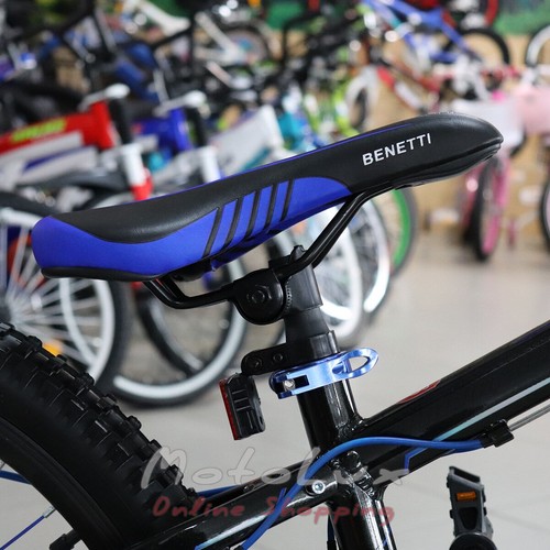 Подростковый велосипед Benetti Legacy DD, колесо 24, рама 12, 2019, black n blue