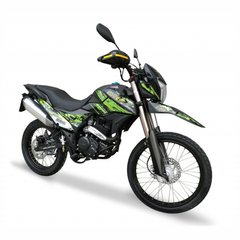 Shineray XY250GY 6C Light Enduro Motorcycle, Black with Green, 2024