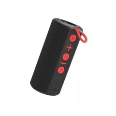 Portable speaker with flashlight GW 267 Grunhelm, black with red