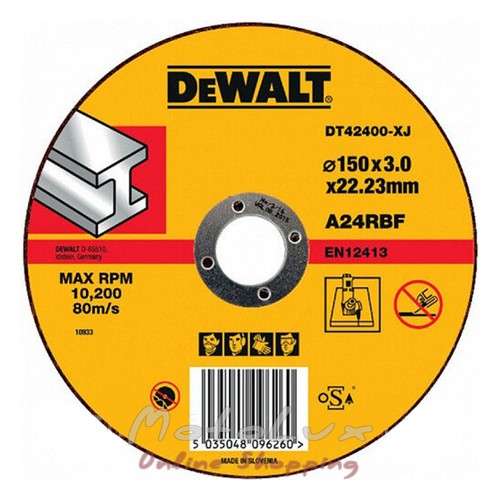 DeWALT DT42400 cutting circle, metal, 150x3x22.2 mm