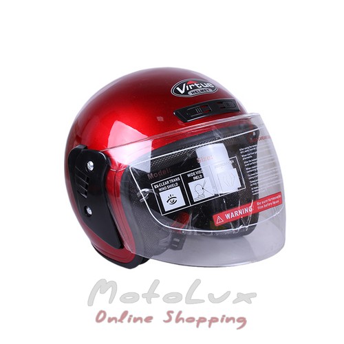 Motorcycle helmet Virtue MD B201, red