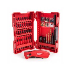 ShW bit and drill set and knife Milwaukee, 40 pieces