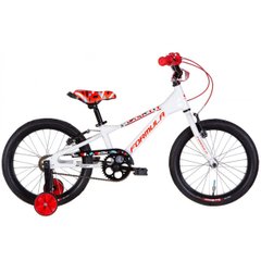 Дитячий велосипед Formula 18 Slim, рама 9, AL, white n red, 2022