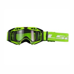 Motorcycle glasses LS2 Aura, black with green