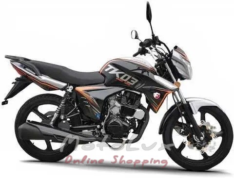 Мотоцикл Forte FT200-TK03, чорно-білий