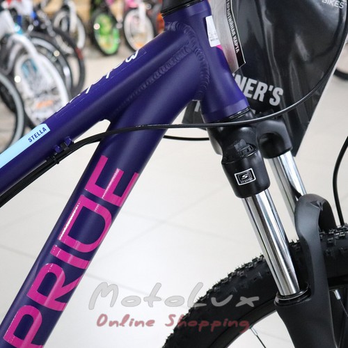 Горный велосипед Pride Stella 7.3, колеса 27,5, рама S, 2020, violet