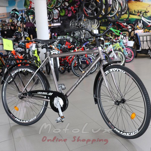 Városi kerékpár Ardis Ukr-Bike, kerék 28, M keret, szürke
