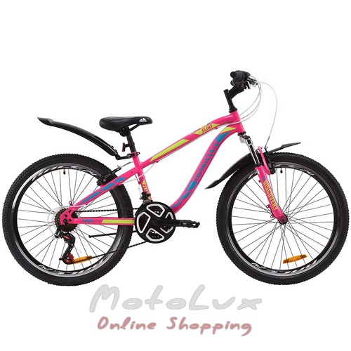 Подростковый велосипед Discovery Flint AM VBR, колесо 24, рама 13, 2020, pink n blue