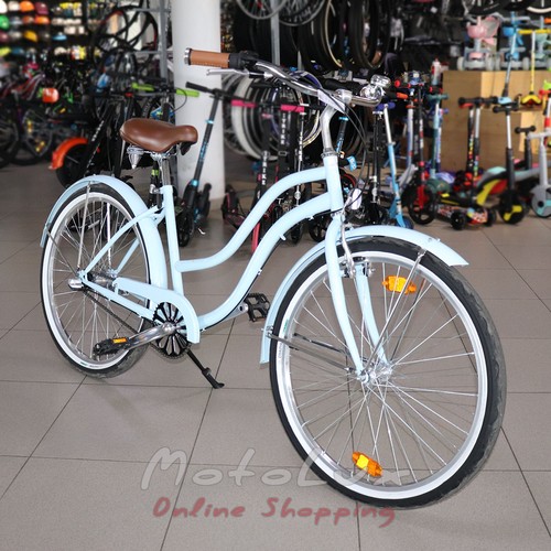 Road bike Neuzer California, wheels 26, frame 17, Shimano Nexus, turquoise
