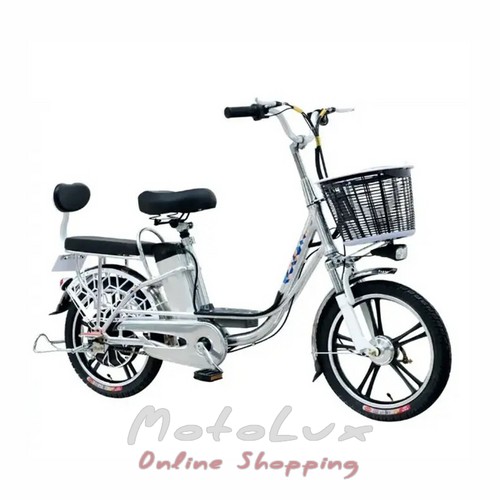 GoFun elektromos kerékpár, 350 W, ezüst