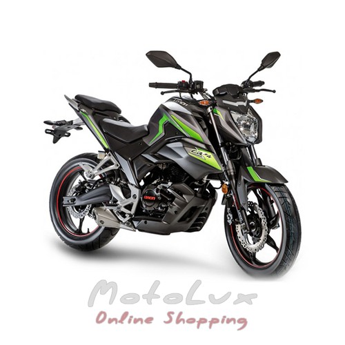 Мотоцикл спортбайк Loncin LX250-15 CR4, чорно-зелений