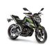 Мотоцикл спортбайк Loncin LX250 15 CR4, чорний із зеленим
