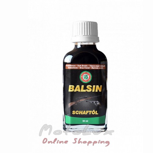 Lubricant Balistol Balsin Schaftol 50 ml. wood care, black with brown