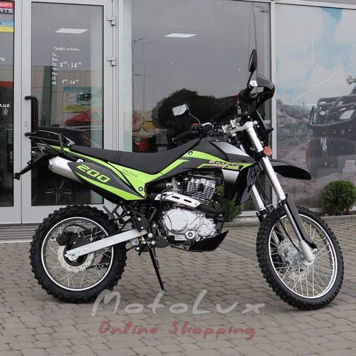 Motorcycle Sparta Cross 200, green and black