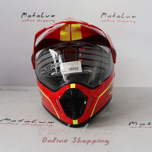Шлем Nenki MX-310 Gloss Red, мотард, M