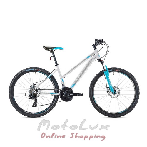 Horský bicykel Spelli Lady SX 2000, koleso 27,5, rám 16, biela so sivou s modrou