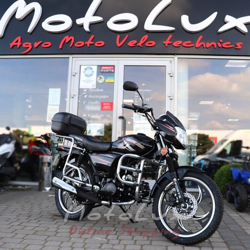 Motorkerékpár Forte Alfa  NEW FT125 RX, fekete és szürke