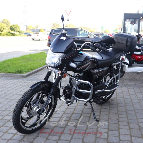 Motorcycle Forte Alfa  NEW FT125 RX, black and gray