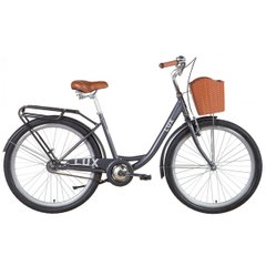 Міський велосипед ST 26 Dorozhnik Lux Velosteel, рама 17, dark grey, 2022