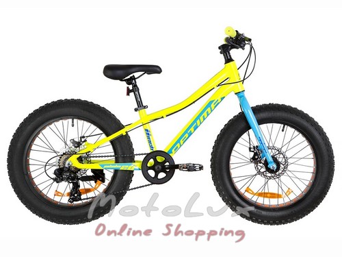 Teenage Bike Optimabikes Paladin DD, 20 wheel, 11 Frame, 2019, yellow n blue