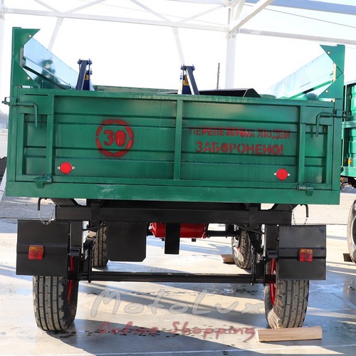 Dvojnápravový traktorový príves 2PTS4, 4 t, 6.25x2.5x1.8 m