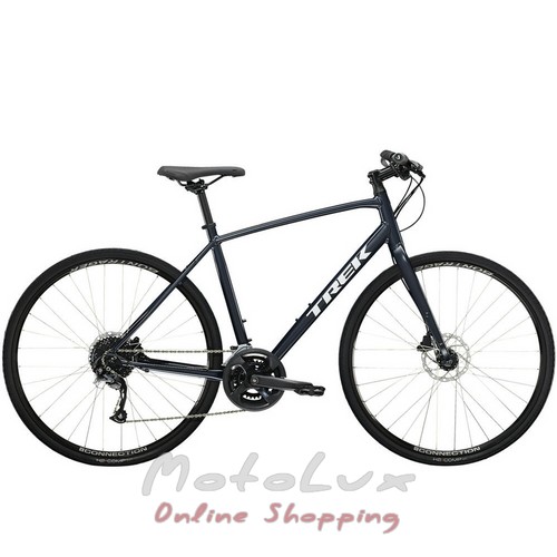 Гібридний велосипед 28 Trek FX 2, disc, рама L, CH, dark gray, 2022