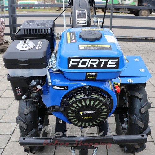 Egytengelyes kézi inditású kistraktor Forte 1050G, 10" kerék, 7 LE