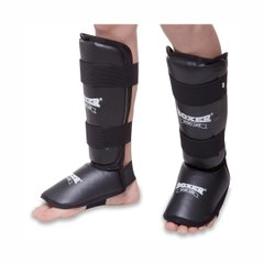 Leg and foot protection for martial arts BOXER Elite 2004 4, black