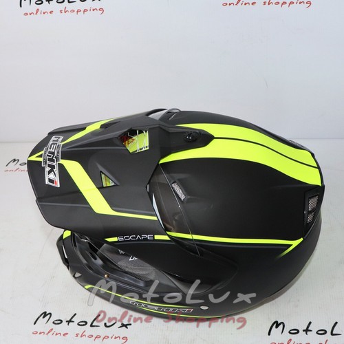 Шлем Nenki MX-310Matte Black Ellow, мотард, S