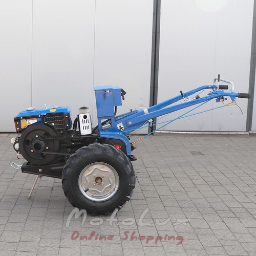 Diesel Walk-Behind Tractor Kentavr MB 1010DE-8, Electric Starter, 10 HP, blue + Rotavator