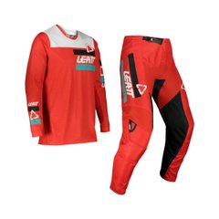 Підліткові джерсі штани Leatt Ride Kit 3.5 Junior, розмір 26, червоний