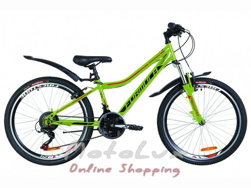 Подростковый велосипед Formula Forest AM Vbr, колеса 24, рама 12,5, 2019, green n orange