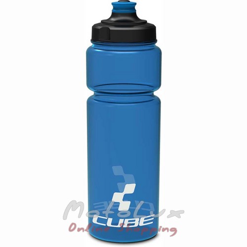 Kerékpár palack Cube Trinkflasche 750 ml, Icon Blue