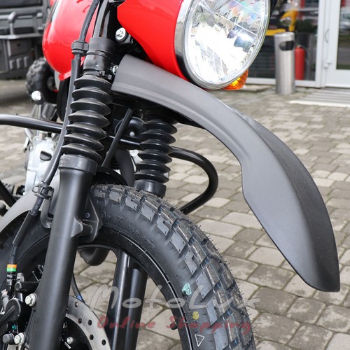 Motorcycle Bajaj Boxer BM 150X disk, red