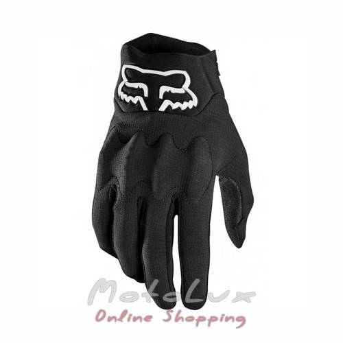FOX Bomber LT motorcycle gloves, size XL, black