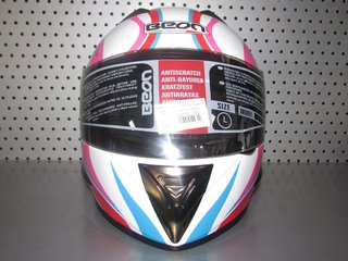 Beon B500 white\pink\blue helmet