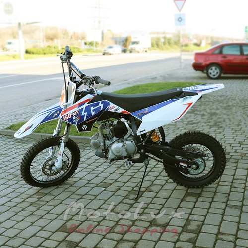 Motocykel YCF Bigy 150 MX E, biela s modrou