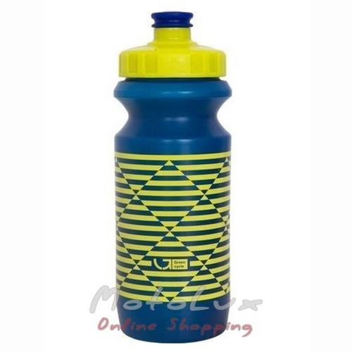 Kerékpár palack 0,6 Green Cycle GBT-512M, blue n yellow