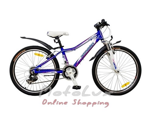 Teenage bicycle Optimabikes Colibree Am Al, wheels 24, frame 13, 2016, blue