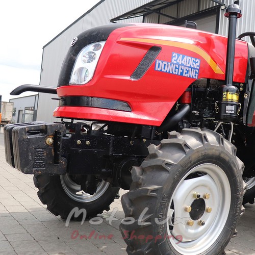 Minitractor DongFeng DF 244D G2, 24 hp, reverse, wide rubber, red