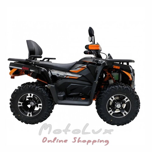 Утилітарний квадроцикл Sharx 300, чорний з помаранчевим, 2024