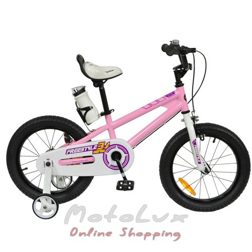 Детский велосипед RoyalBaby 16 Freestyle, pink, 2021